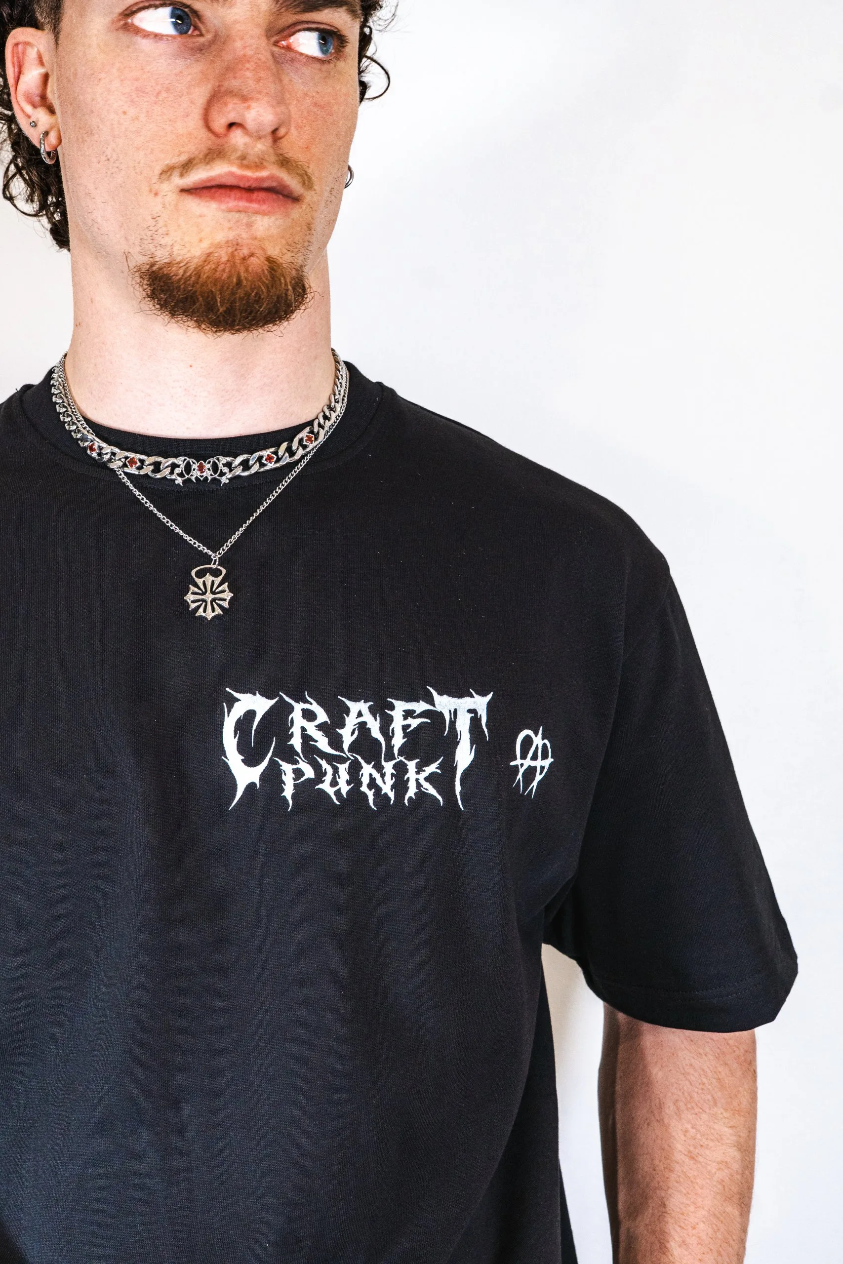 CRAFT PUNK TSHIRT, Modèle à gros grammage 220g/M, ecce OPNI