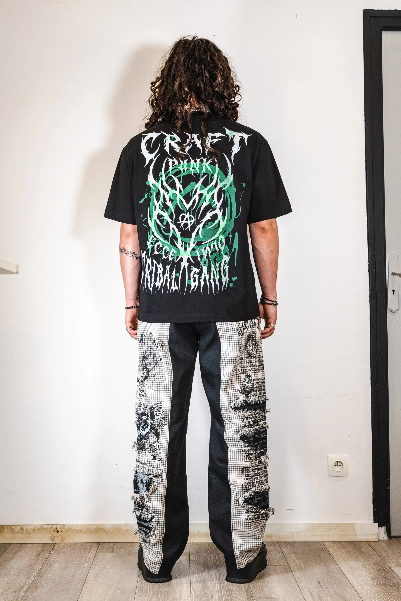 LAYERS PANTS, Deux tissus utilisés, un carreau en laine et un twill de coton., ecce OPNI