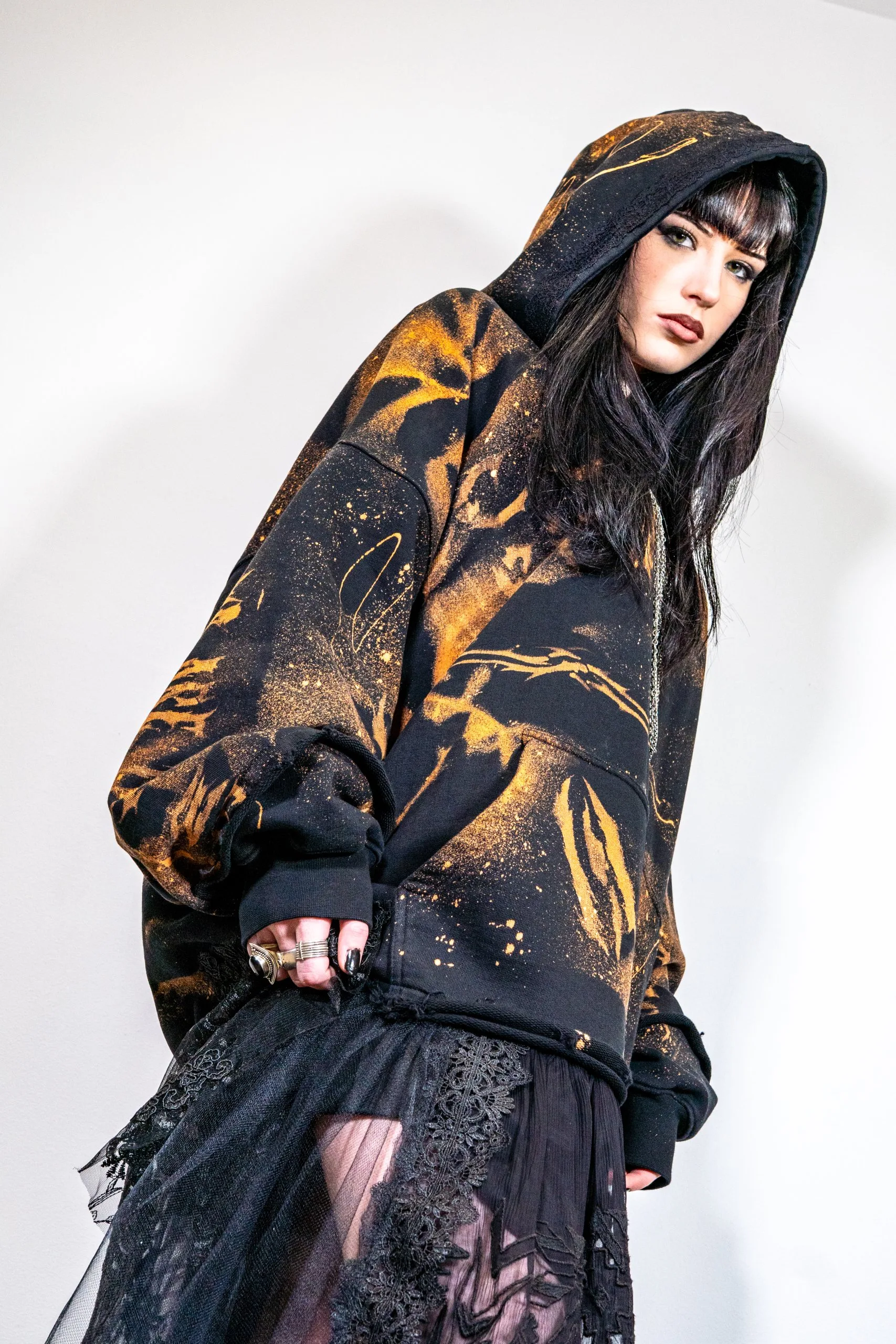 HOODIELACE DRESS, Coupe oversize, ecce OPNI