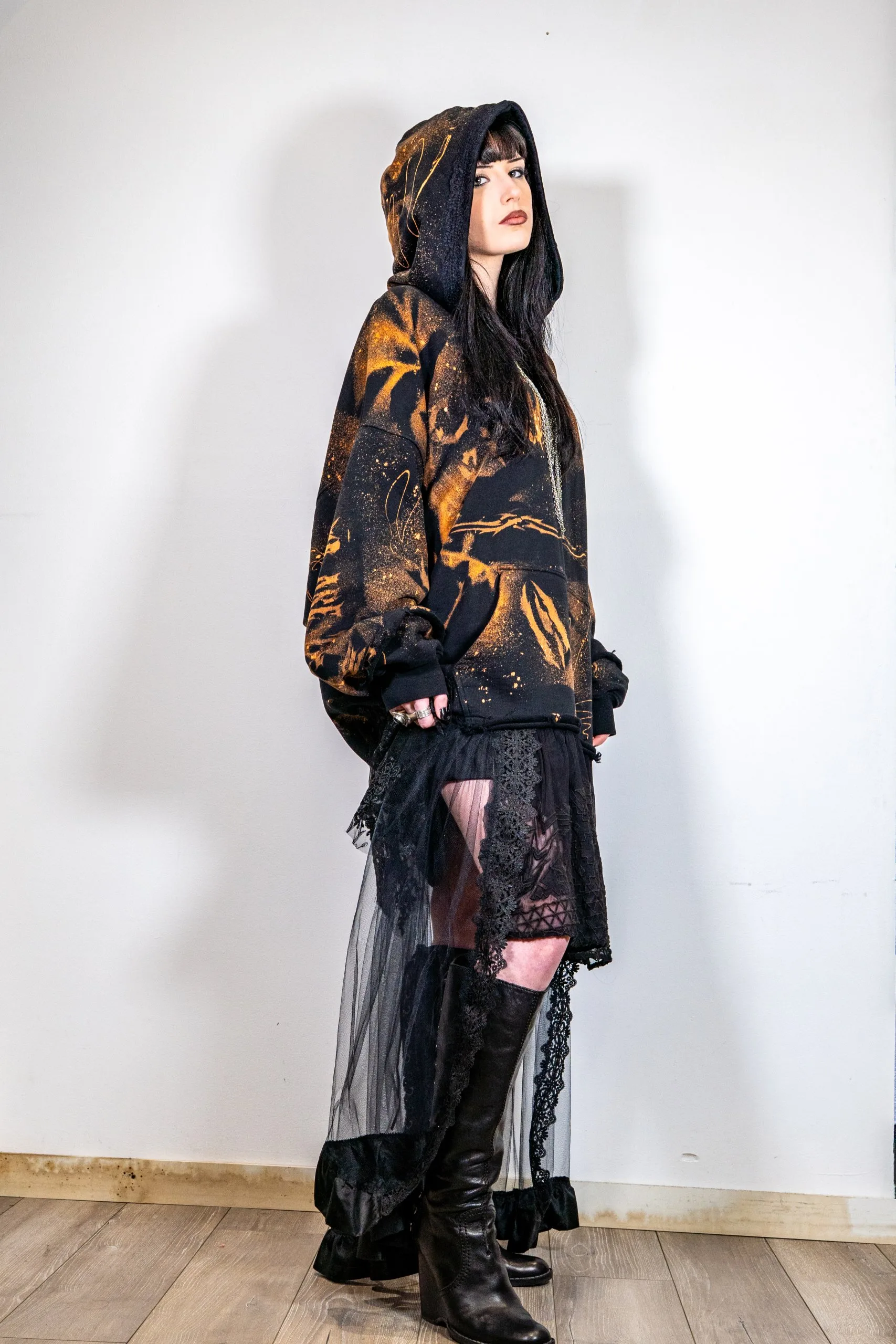 HOODIELACE DRESS, Coupe oversize, ecce OPNI
