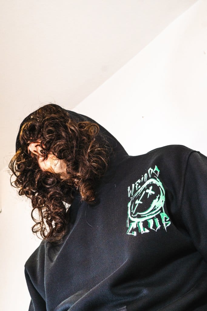 HOODIE SUMMER WEIRDO CLUB, 100 % coton bio, ecce OPNI